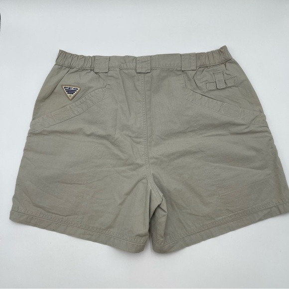 Columbia PFG Elastic Waist Fishing Shorts-Light Tan Sz XL Lightweight Outdoors - Picture 4 of 8